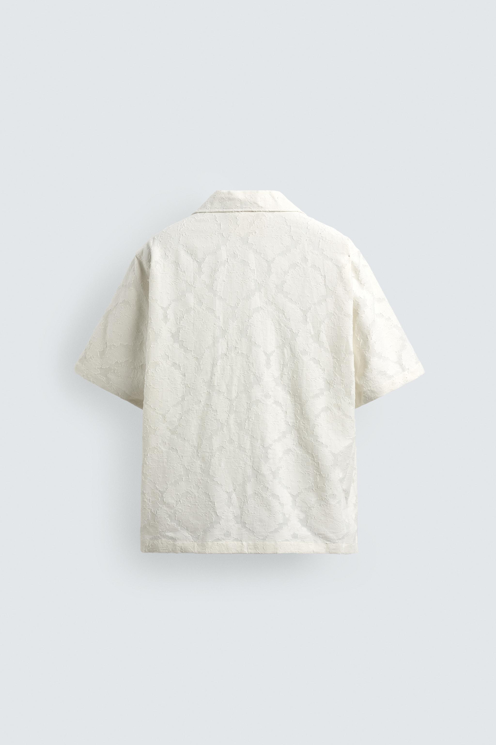 CHEMISE RELAXED FIT JACQUARD TEXTURÉ